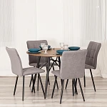 Стул обеденный Bari, LT, велюр, серый/черный, 29, 41х55х89 см | изображение 10