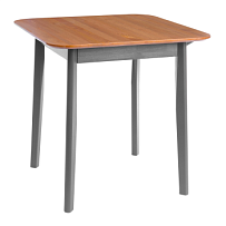 Стол Соната Люкс/Sonata Lux table, 75х75х75 см, массив сосны, антик /графит, 75х75х75 см