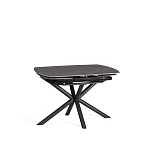 Стол обеденный Winston/Винстон, столешница керамика (матовая) /опоры металл, темно-серый/черный, (120+30+30)x80x75(+1) см | изображение 3