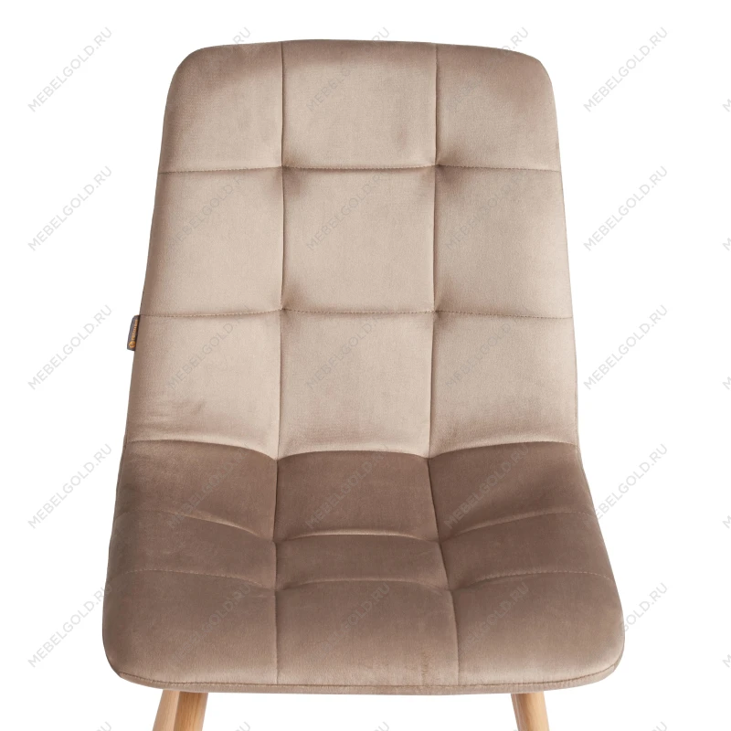 Стул CHILLY (mod. JSC-220), Велюр/металл, 44,5х52,5х88 см, Beige (бежевый) HLR8 / натуральный | изображение 6