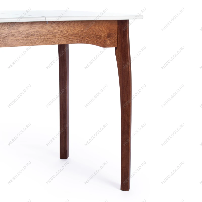 Стол CATERINA, бук, мдф, 100+30x70x75, коричневый, белый | изображение 11