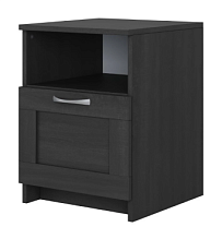 Тумба прикроватная Сириус, 1 ящик, 41х39х53с м, дуб венге, черно-коричневая