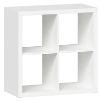 Стеллаж Фора, 4 полки, 77х77х38 см, белый