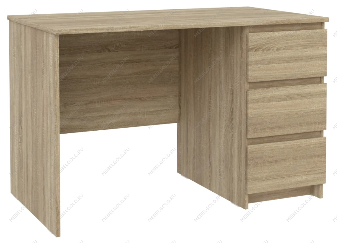 КАСТОР (KULLEN) стол письменный ИКЕА / IKEA 3 ящика 116х65 сонома