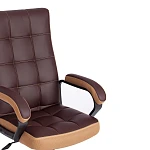 Кресло TRENDY (22), кож/зам/ткань, коричневый/бронзовый, 36-36/21 | изображение 10