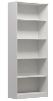 Стеллаж Сириус, 5 полок, 78х35х190 см, белый