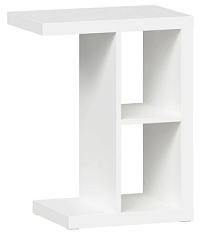 Стол приставной Энкель, 2 полки, 47x60x30 см, белый