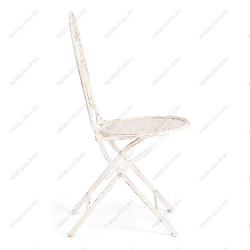 Стул Love Chair (PL08-11140), стальной сплав, античный белый, 40х47,5х94 см | изображение 1