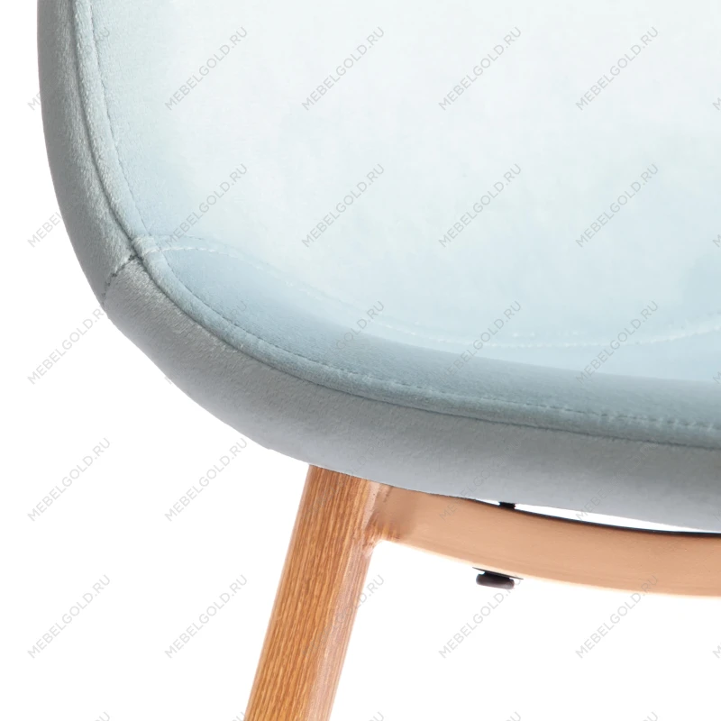 Стул BREEZE (mod. 4724), Велюр/металл, 44 х 53 х 87 см, Aquamarine (аквамарин) HLR16 / натуральный | изображение 8