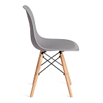 Стул CINDY (EAMES) (mod. 1801), дерево бук/металл/сиденье пластик, 45x51x82 см, Light grey (светло-серый) | изображение 1