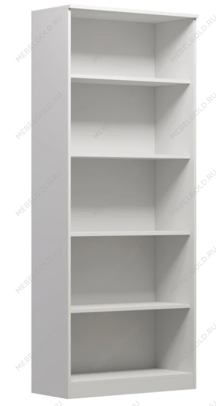 Стеллаж Сириус, 5 полок, 78х35х190 см, белый