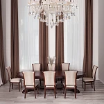 Стул VERSAL мягкое сидение, бук, 51х48х106 см, Tobacco, жаккард коричневый | изображение 9