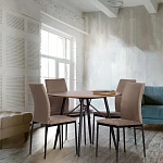 Стул CAPRI (mod. BC565-DC), металл, флок, 43 х 53 х 92 см, Beige (бежевый) HLR8 / черный | изображение 9