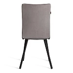 Стул обеденный La Rousse, флок, серый/черный, 29, 49х50х93 | изображение 4