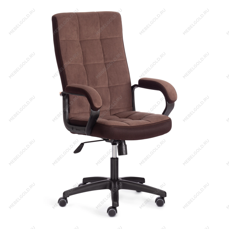 Кресло TRENDY (22), флок/ткань, коричневый, 6/TW-24