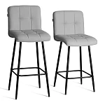 Барный стул Medeo/Медео, экокожа, черный, 45х56х113 см | изображение 9