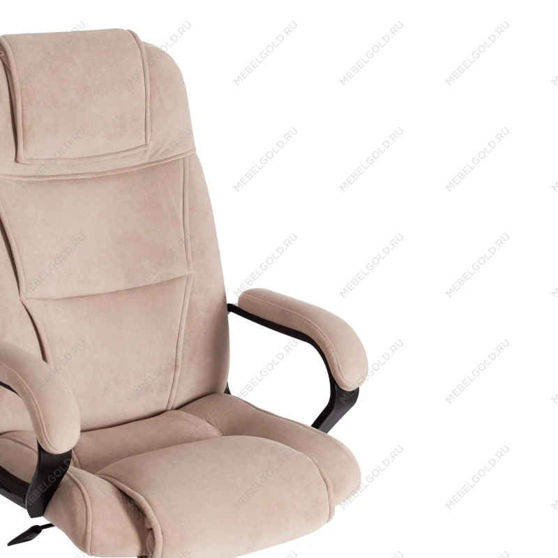 Кресло BERGAMO хром (22), флок, бежевый, 7 | изображение 8