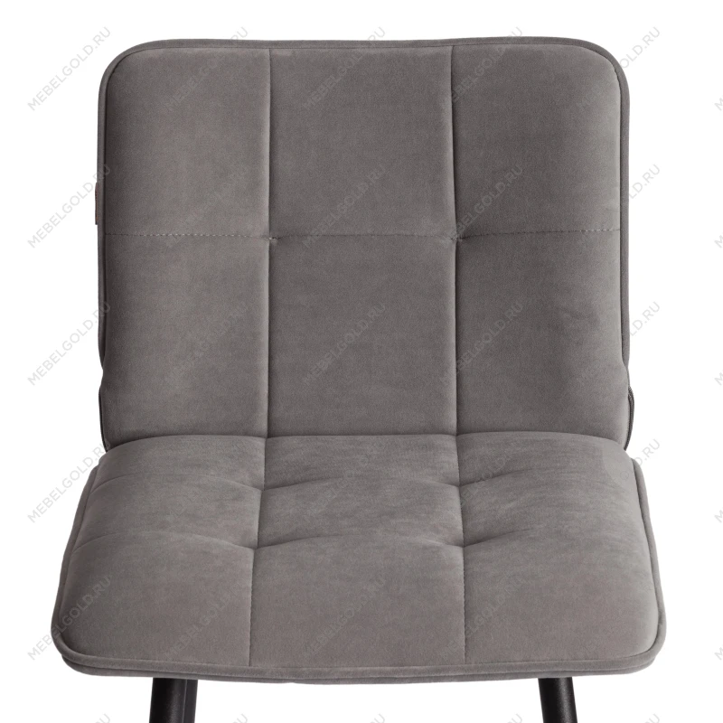 Полубарный стул Bari/Бари, велюр, серый, 29, 42х55х99 см | изображение 5