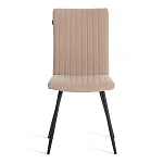 Стул обеденный Monte Carlo, флок, бежевый/черный, 7, 50х55х93 | изображение 4