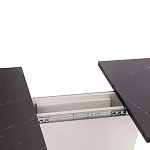 Стол обеденный GENT, ЛДСП, 110-145x68,6x75,5 см, Мрамор Блэк Роял/Белый | изображение 9