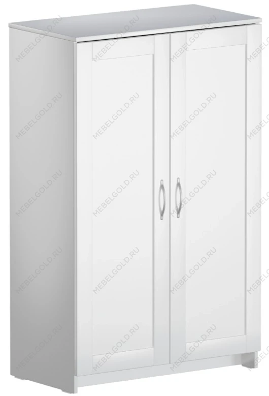 Тумба Сириус, 2 двери, 78х41х124 см, белая