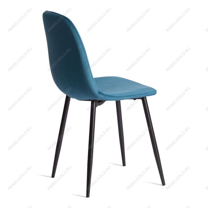 Стул BREEZE (mod. 4724), Велюр/металл, 44 х 53 х 87 см, Dark turquoise (темно-бирюзовый) HLR62 / черный | изображение 2