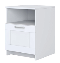 Тумба прикроватная Сириус, 1 ящик, 41х39х53 см, белая